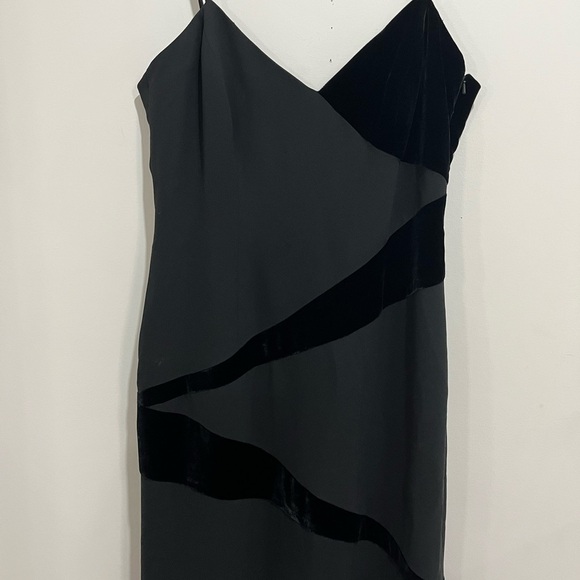 Andrea Polizzi for Rex Lester - rare vintage floor length gown - velour - size L - Picture 5 of 11